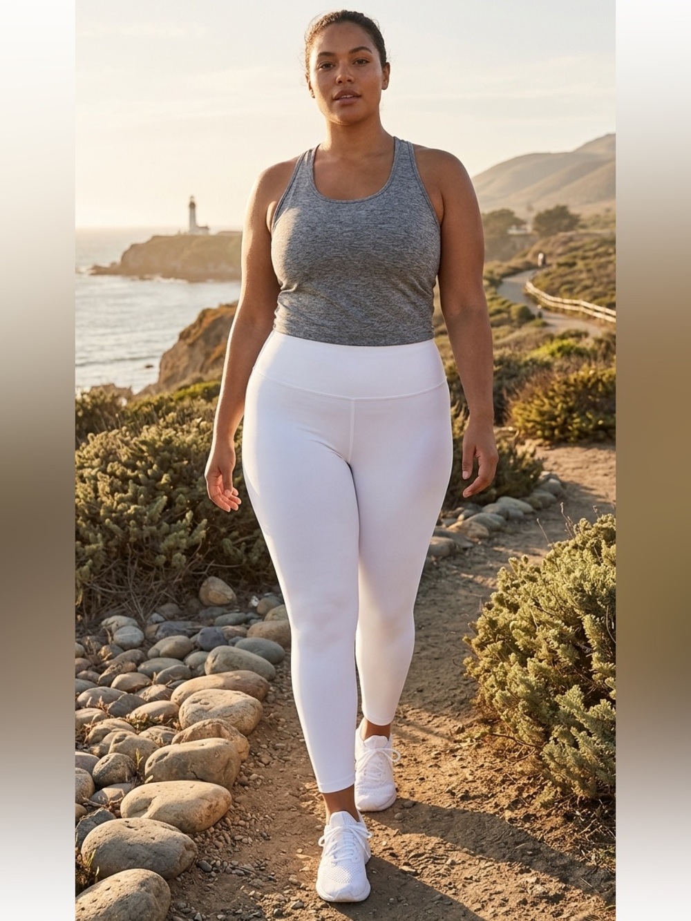 Fabletics || woman’s Define PowerHold® High-Waisted 7/8 white Legging size xxl